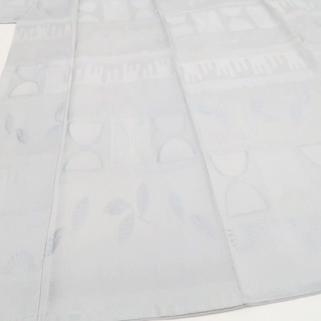 【中古】tomihisa 美品 モダンアート 着物 正絹 仕付け糸付 小紋 色無地 7530