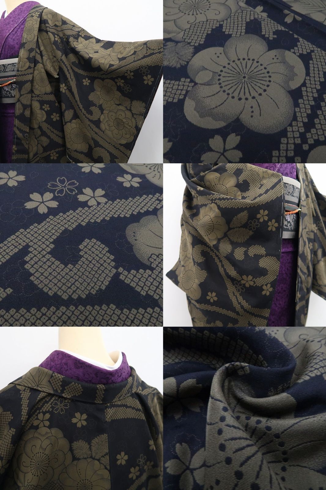 【新古品】tomihisa 新品 辻ヶ花 着物 正絹 ロング丈 仕付け糸付 西陣織 長羽織 7559