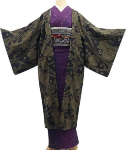 【新古品】tomihisa 新品 辻ヶ花 着物 正絹 ロング丈 仕付け糸付 西陣織 長羽織 7559