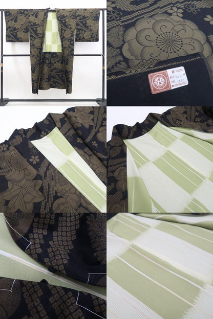 【新古品】tomihisa 新品 辻ヶ花 着物 正絹 ロング丈 仕付け糸付 西陣織 長羽織 7559