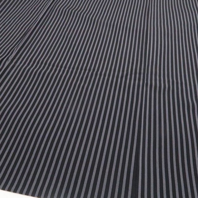 【新古品】tomihisa 新品 斉藤三才 落款 縦縞 着物 正絹 ロング丈 仕付け糸付 長羽織 7560