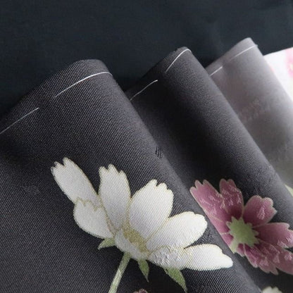【新品】tomihisa 新品 秀美謹製 秋桜 コスモス お仕立て上がり品 着物 仕付け糸付 訪問着 7561