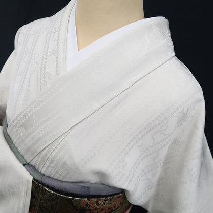 【新品】tomihisa 新品 秀美謹製 秋桜 コスモス お仕立て上がり品 着物 仕付け糸付 訪問着 7561