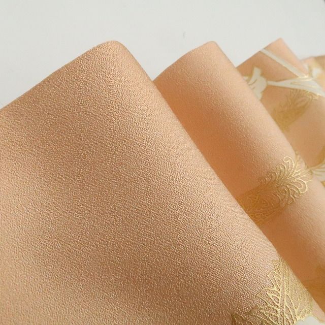 【中古】tomihisa 未着用 唐花 着物 正絹 仕付け糸付 トールサイズ 訪問着 7568