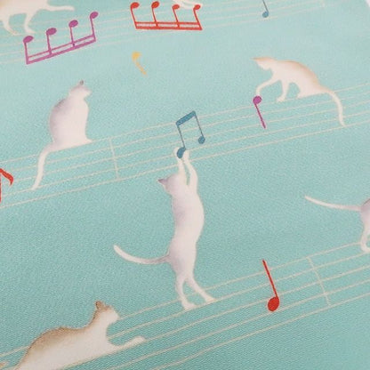 【中古】tomihisa 美品 秀美謹製 猫 着物 正絹 額縁仕立て 開きなごや帯 7576