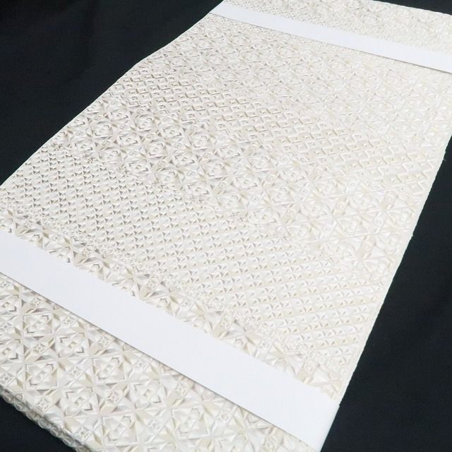 【新品】tomihisa 新品 お仕立て上がり品 大倉織物 誠之輔 本場筑前博多織 琥珀織 着物 正絹 八寸なごや帯 7582