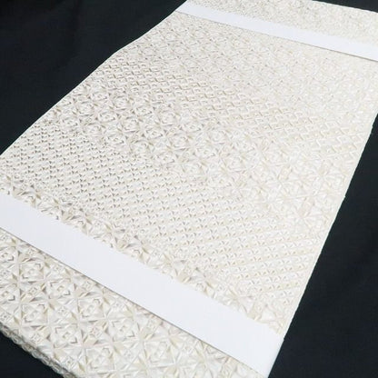 【新品】tomihisa 新品 お仕立て上がり品 大倉織物 誠之輔 本場筑前博多織 琥珀織 着物 正絹 八寸なごや帯 7582