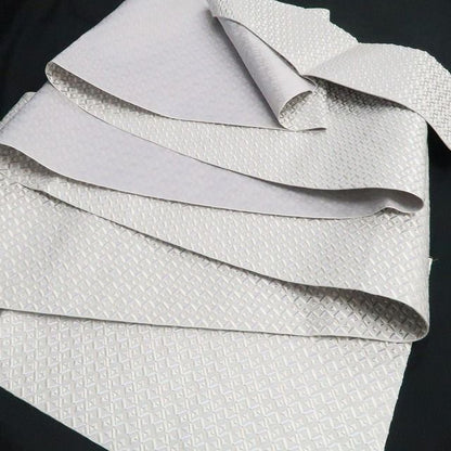 【新品】tomihisa 新品 お仕立て上がり品 大倉織物 誠之輔 本場筑前博多織 琥珀織 着物 正絹 八寸なごや帯 7583