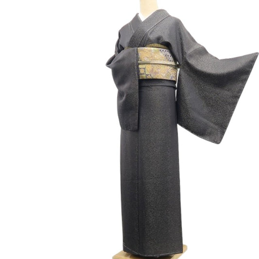 【新古品】tomihisa 新品 久保田一竹 落款 金通し 一竹の辻ヶ花 着物 正絹 仕付け糸付 小紋 色無地 7607