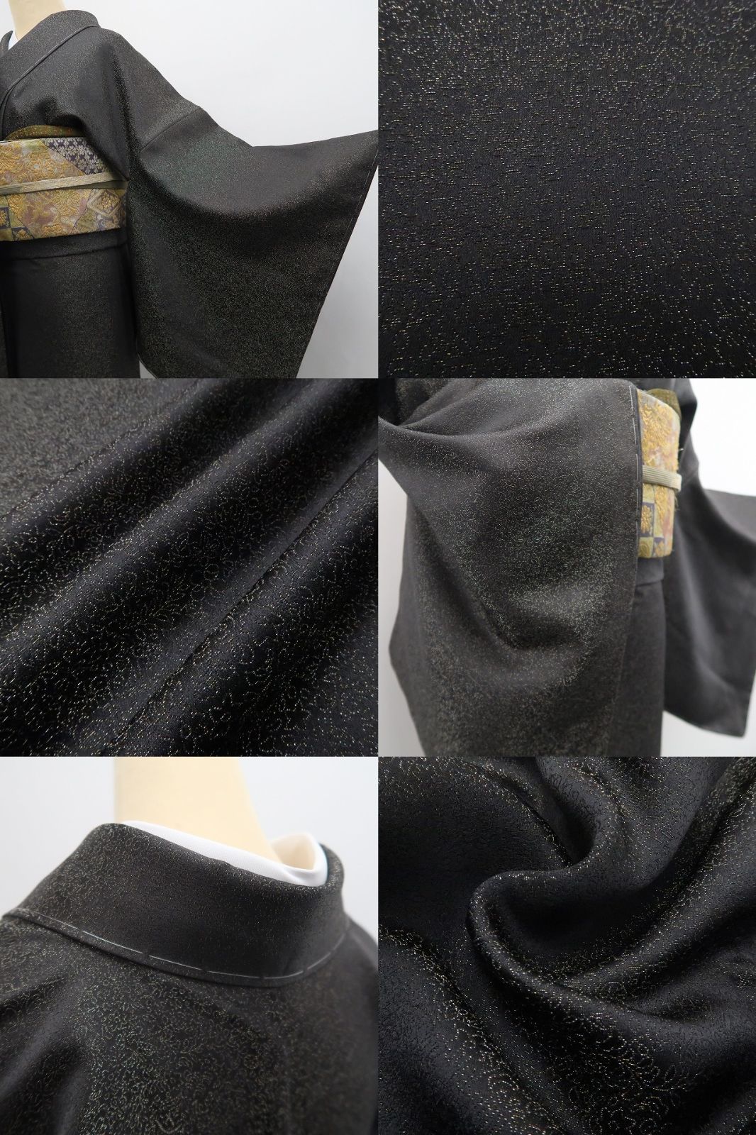 【新古品】tomihisa 新品 久保田一竹 落款 金通し 一竹の辻ヶ花 着物 正絹 仕付け糸付 小紋 色無地 7607