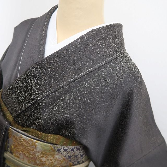 【新古品】tomihisa 新品 久保田一竹 落款 金通し 一竹の辻ヶ花 着物 正絹 仕付け糸付 小紋 色無地 7607