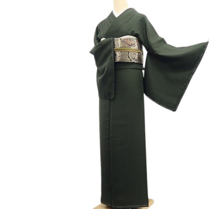 【新古品】tomihisa 新品 着物 正絹 仕付け糸付 小紋 色無地 7608