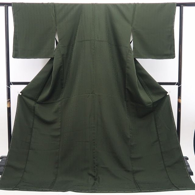【新古品】tomihisa 新品 着物 正絹 仕付け糸付 小紋 色無地 7608