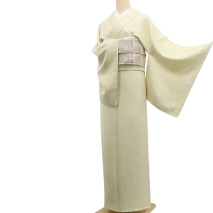 【新古品】tomihisa 新品 BANKAN 落款 ペイズリー 着物 正絹 仕付け糸付 作家物小紋 色無地 7609