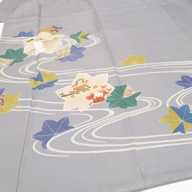 【新古品】tomihisa 新品 童話 昔話 落款 着物 正絹 仕付け糸付 作家物 トールサイズ 訪問着 7612