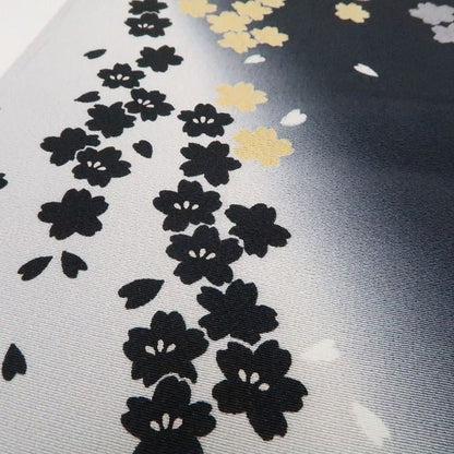 【新古品】tomihisa 新品 桜 モノトーン 着物 正絹 仕付け糸付 訪問着 7621