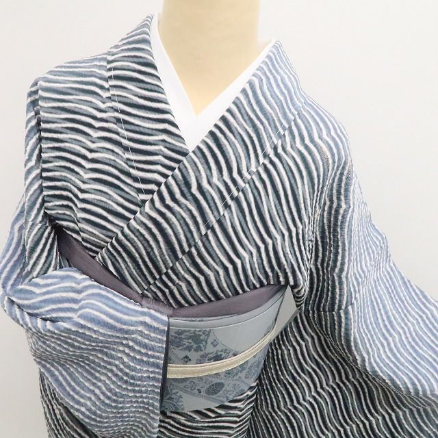 【新古品】tomihisa 新品 滝泰謹製 総絞り 相良刺繍 着物 正絹 仕付け糸付 トールサイズ 訪問着 7626