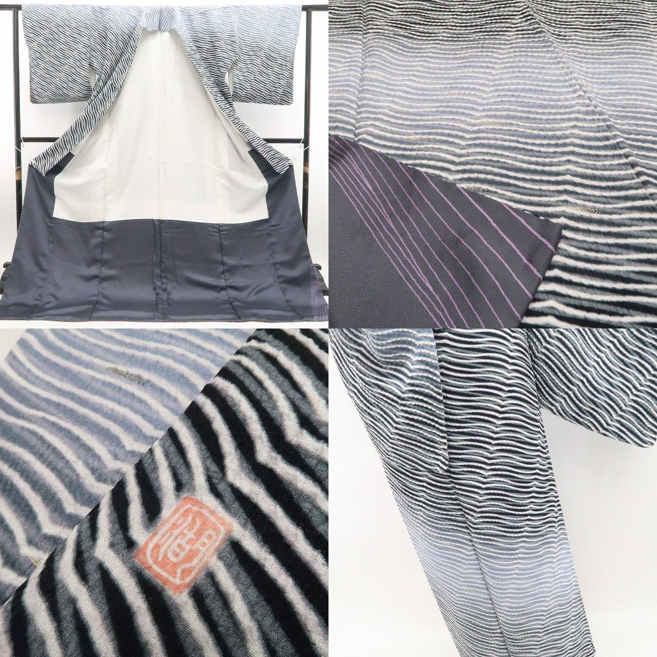 【新古品】tomihisa 新品 滝泰謹製 総絞り 相良刺繍 着物 正絹 仕付け糸付 トールサイズ 訪問着 7626
