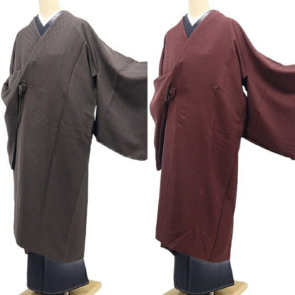 【新古品】tomihisa 新品 藤林徳扇 本プラチナ糸使用 リバーシブル 着物 ロング丈 仕付け糸付 道中着 7630