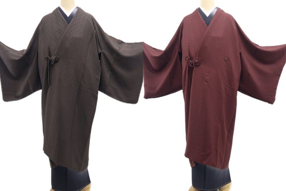 【新古品】tomihisa 新品 藤林徳扇 本プラチナ糸使用 リバーシブル 着物 ロング丈 仕付け糸付 道中着 7630