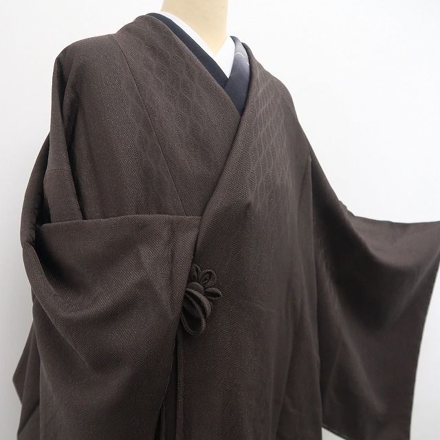 【新古品】tomihisa 新品 藤林徳扇 本プラチナ糸使用 リバーシブル 着物 ロング丈 仕付け糸付 道中着 7630