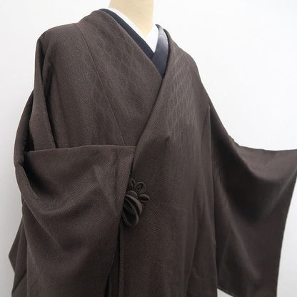 【新古品】tomihisa 新品 藤林徳扇 本プラチナ糸使用 リバーシブル 着物 ロング丈 仕付け糸付 道中着 7630