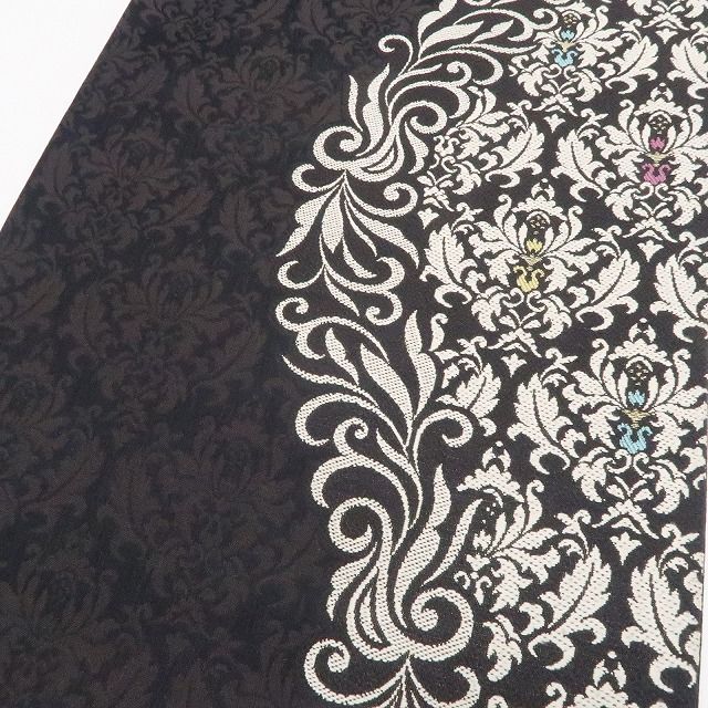【新古品】tomihisa 新品 弥栄織物謹製 三重紗織 唐花 着物 正絹 西陣織 なごや帯 7640
