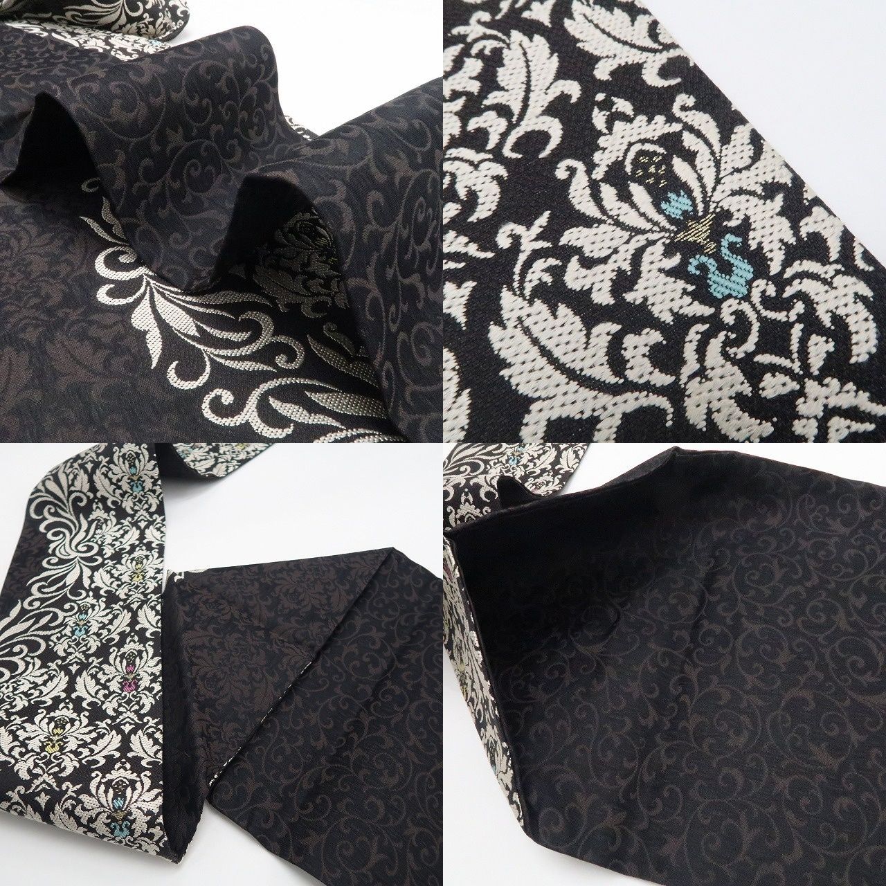 【新古品】tomihisa 新品 弥栄織物謹製 三重紗織 唐花 着物 正絹 西陣織 なごや帯 7640