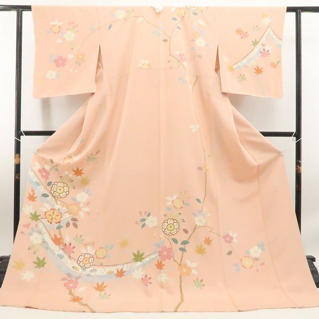 【新古品】tomihisa 新品 千總謹製 高島屋扱い 刺繍 着物 正絹 仕付け糸付 訪問着 7645