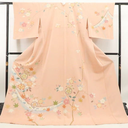 【新古品】tomihisa 新品 千總謹製 高島屋扱い 刺繍 着物 正絹 仕付け糸付 訪問着 7645