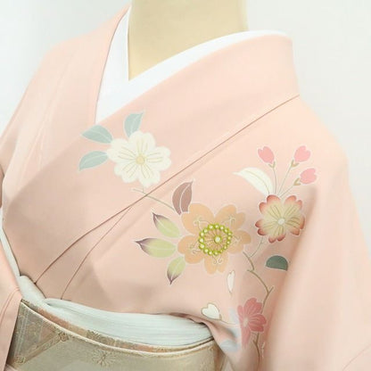 【新古品】tomihisa 新品 千總謹製 高島屋扱い 刺繍 着物 正絹 仕付け糸付 訪問着 7645