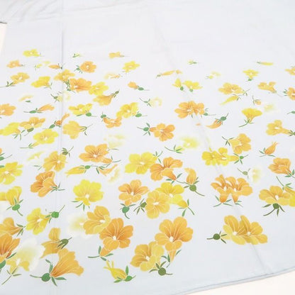 【中古】tomihisa 美品 京友禅 小宮山彌一 落款 瓜の花 着物 仕付け糸付 トールサイズ 訪問着 7647