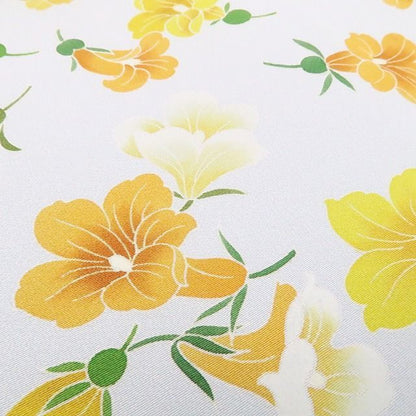 【中古】tomihisa 美品 京友禅 小宮山彌一 落款 瓜の花 着物 仕付け糸付 トールサイズ 訪問着 7647