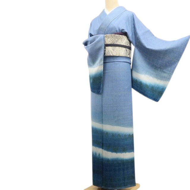 【新古品】tomihisa 新品 金通し 着物 正絹 仕付け糸付 訪問着 7648