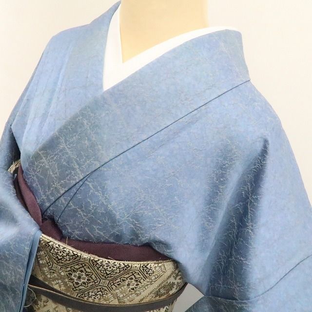 【新古品】tomihisa 新品 金通し 着物 正絹 仕付け糸付 訪問着 7648