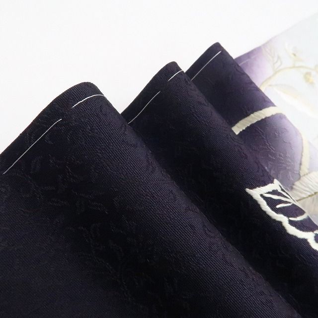 【新古品】tomihisa 新品 希少トールサイズ 総刺繍 唐花 着物 正絹 仕付け糸付 訪問着 7650