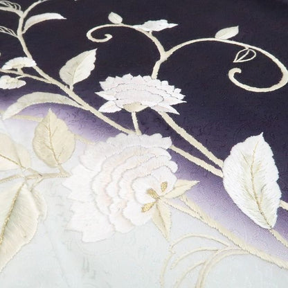 【新古品】tomihisa 新品 希少トールサイズ 総刺繍 唐花 着物 正絹 仕付け糸付 訪問着 7650