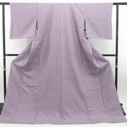 【新古品】tomihisa 新品 京無地染 花唐草 着物正絹 仕付け糸付 色無地 7657