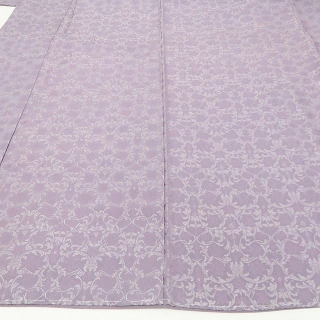 【新古品】tomihisa 新品 京無地染 花唐草 着物正絹 仕付け糸付 色無地 7657