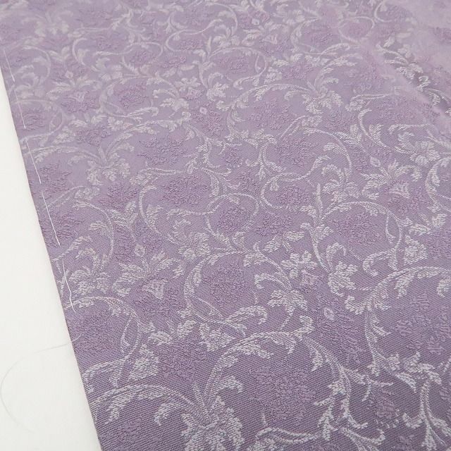 【新古品】tomihisa 新品 京無地染 花唐草 着物正絹 仕付け糸付 色無地 7657