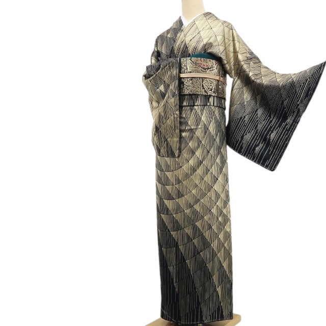 【新古品】tomihisa 新品 金彩友禅 和田光正 落款 光のオーケストラ 着物 正絹 仕付け糸付 付下げ 7660