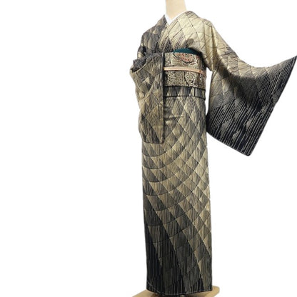 【新古品】tomihisa 新品 金彩友禅 和田光正 落款 光のオーケストラ 着物 正絹 仕付け糸付 付下げ 7660