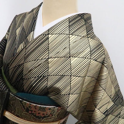 【新古品】tomihisa 新品 金彩友禅 和田光正 落款 光のオーケストラ 着物 正絹 仕付け糸付 付下げ 7660