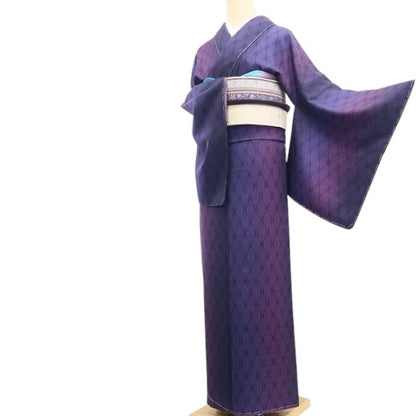 【新古品】tomihisa 新品 甲斐泰造×甲斐周一郎 立涌 暈し 着物 正絹 仕付け糸付 小紋 7663
