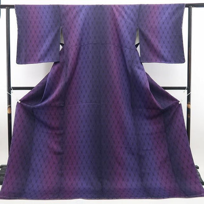 【新古品】tomihisa 新品 甲斐泰造×甲斐周一郎 立涌 暈し 着物 正絹 仕付け糸付 小紋 7663