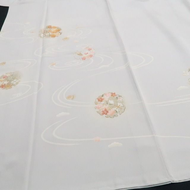 【新古品】tomihisa 新品 やまと誂製 金駒刺繍 雪輪 着物 正絹 仕付け糸付 訪問着 7673