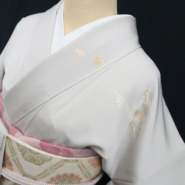 【新古品】tomihisa 新品 やまと誂製 金駒刺繍 雪輪 着物 正絹 仕付け糸付 訪問着 7673