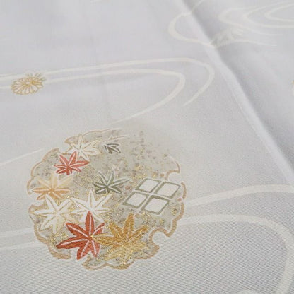 【新古品】tomihisa 新品 やまと誂製 金駒刺繍 雪輪 着物 正絹 仕付け糸付 訪問着 7673
