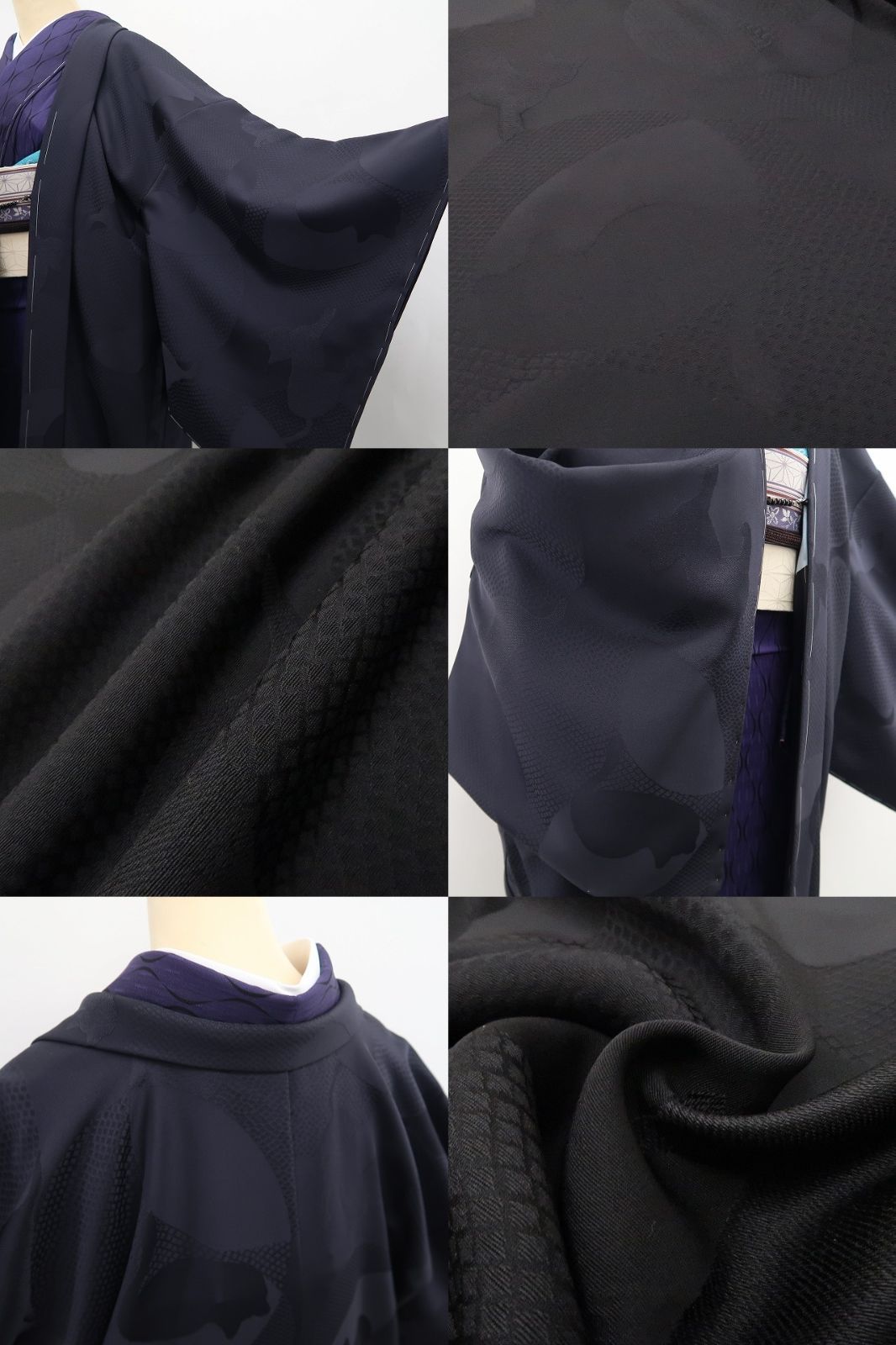 【新品】tomihisa 新品 お仕立て上がり品 猫 着物 正絹 仕付け糸付 ロング丈 無地染 長羽織7675