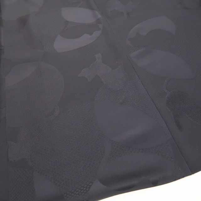 【新品】tomihisa 新品 お仕立て上がり品 猫 着物 正絹 仕付け糸付 ロング丈 無地染 長羽織7675
